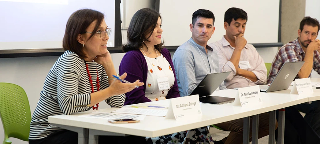 Dr. Adriana Zuniga-Teran leading Panel 7: 'Una Vista Hacia el Futuro': A View toward the Future - Young Scholars Looking Ahead