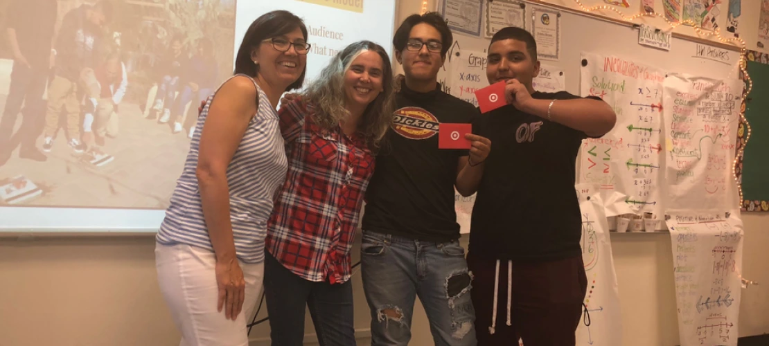 Winners of the green infrastructure competition receive their prizes