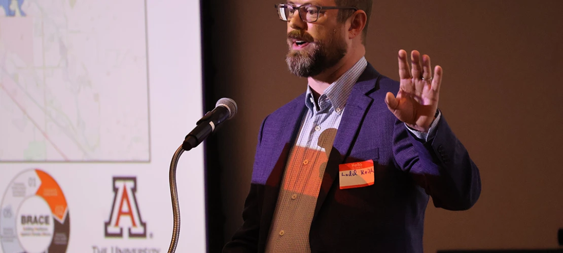 Ladd Keith speaks at the 2025 Southern Arizona Heat Summit