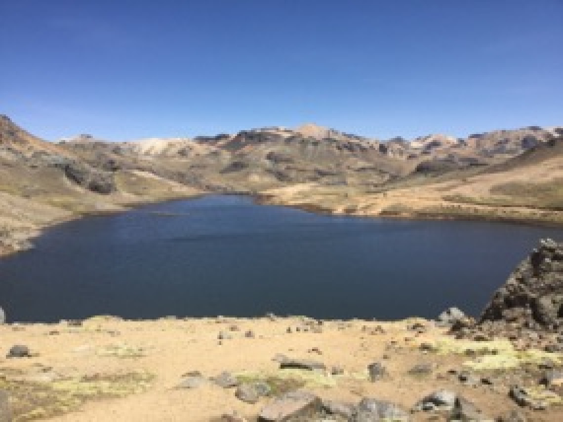 Reservoir in the uplands of the Cachi Basin