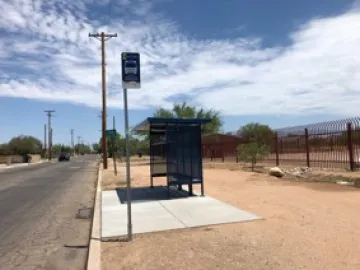 Figure 5. Bus shelter at Star Academic High School